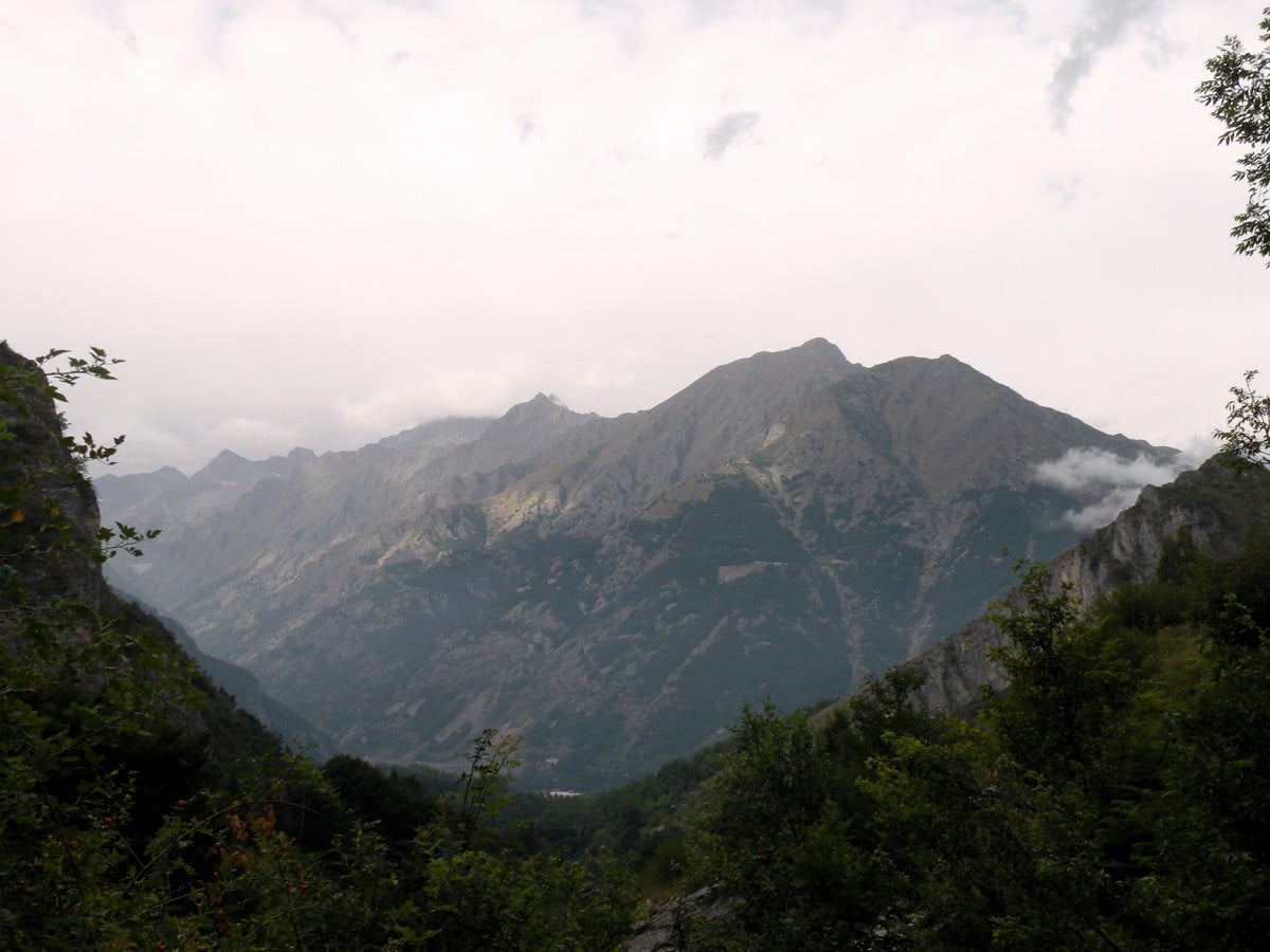 Overview of the park from the Gorge Della Reina Hike in Alpi Marittime National Park, Italy