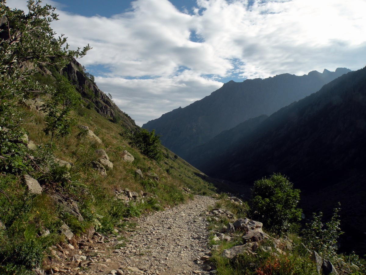 Praiet trail in Alpi Marittime National Park, Italy