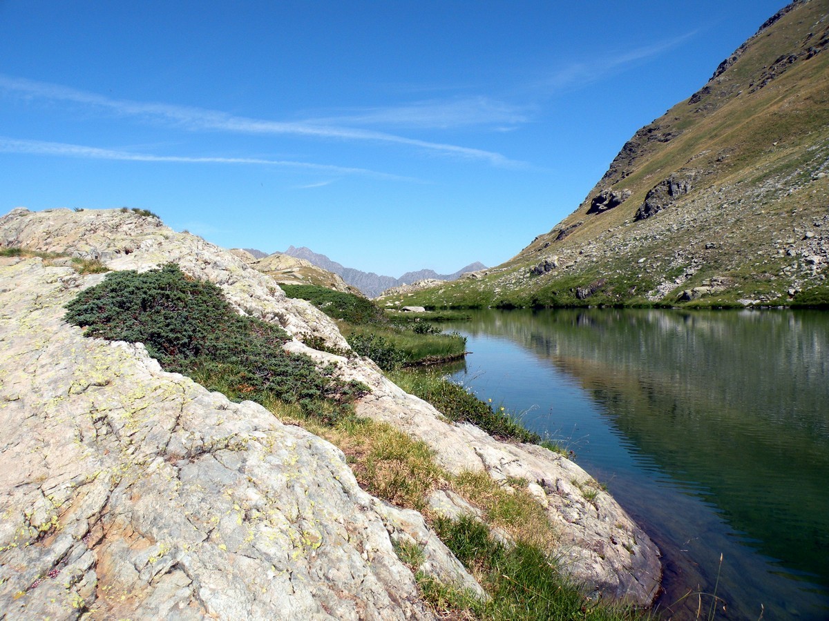 The lake on the Lago del Vei del Bouc Hike in Alpi Marittime National Park, Italy