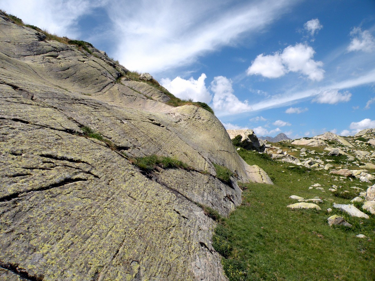 Rock on the Lago del Vei del Bouc Hike in Alpi Marittime National Park, Italy