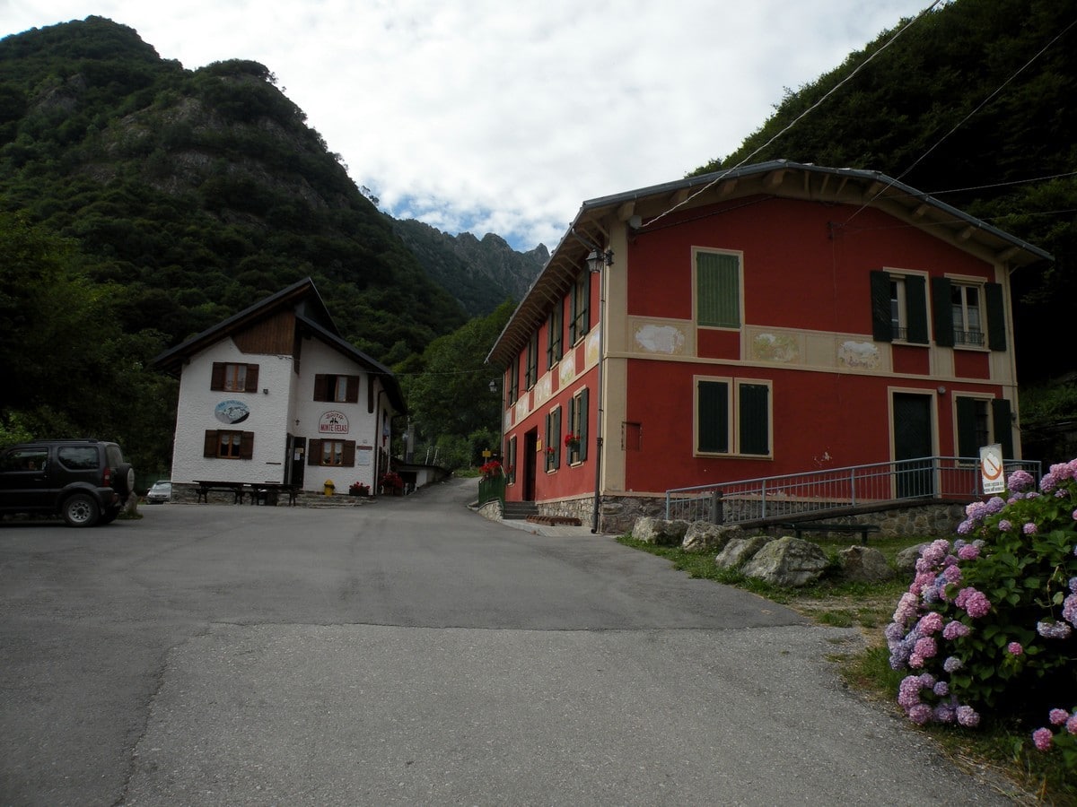 San Giacomo starting point on the Lago del Vei del Bouc Hike in Alpi Marittime National Park, Italy