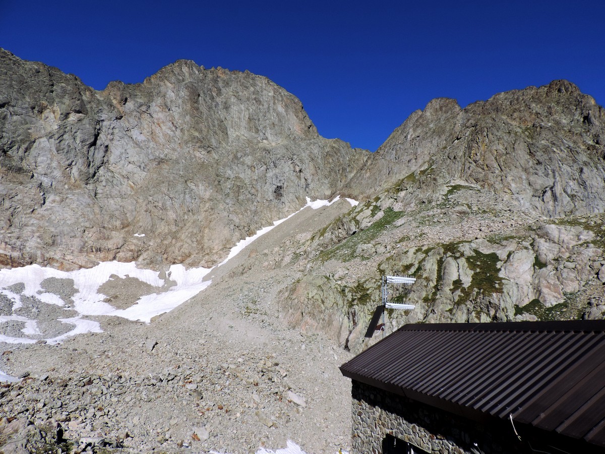 View from Rifugio Pagarì while hiking in Alpi Marittime