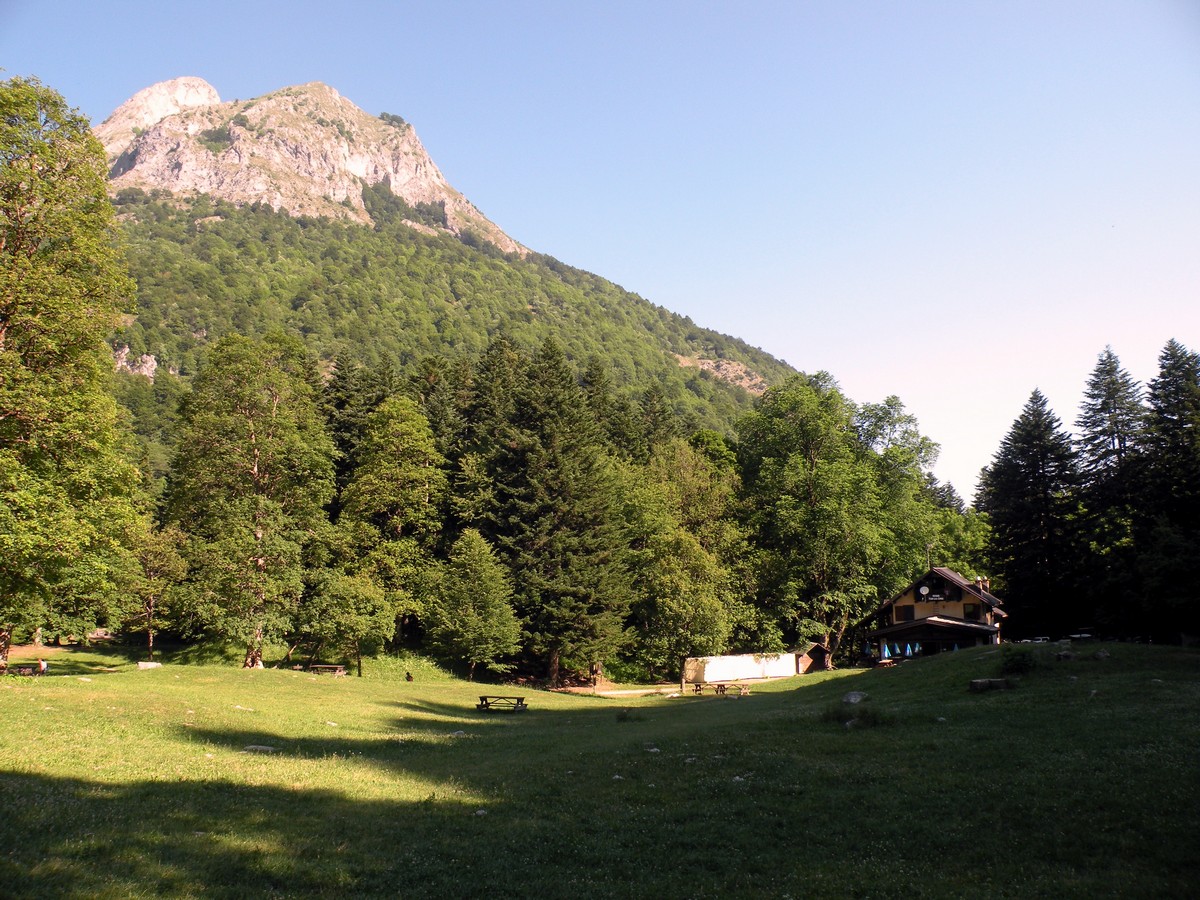 Plan delle Gorre hut on the Rifugio Garelli Hike in Alpi Marittime National Park, Italy