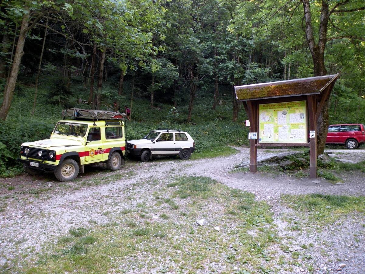 The end of the road on the Rifugio Garelli Hike in Alpi Marittime National Park, Italy