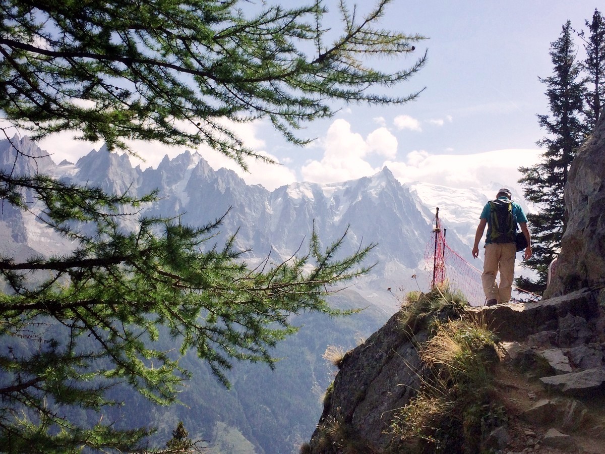 Exposure on the Grand Balcon Sud Hike in Chamonix, France