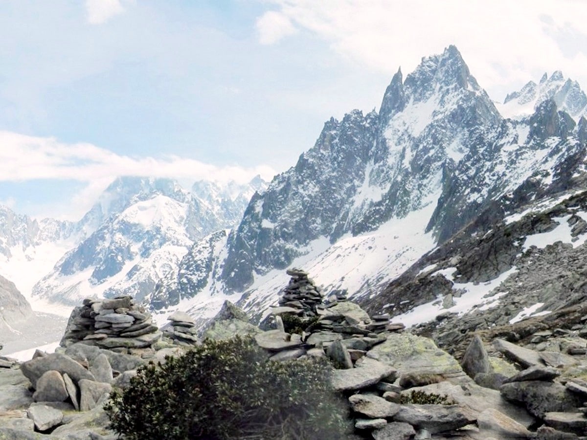 Signal Forbes view from Grand Balcon Nord Hike in Chamonix