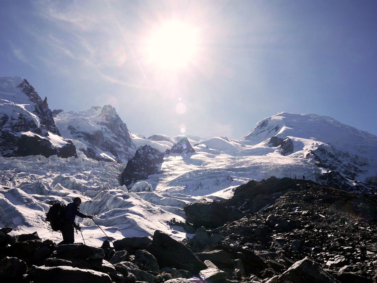 La Jonction trail in Chamonix