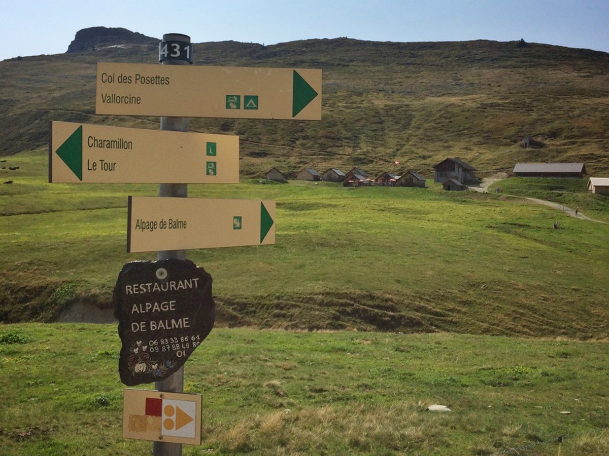 Hiking to the Col de Balme in Chamonix