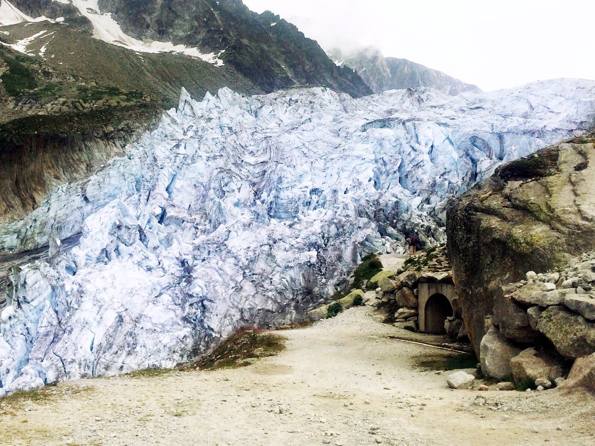 Hiking to Glacier d'Argentière overlook