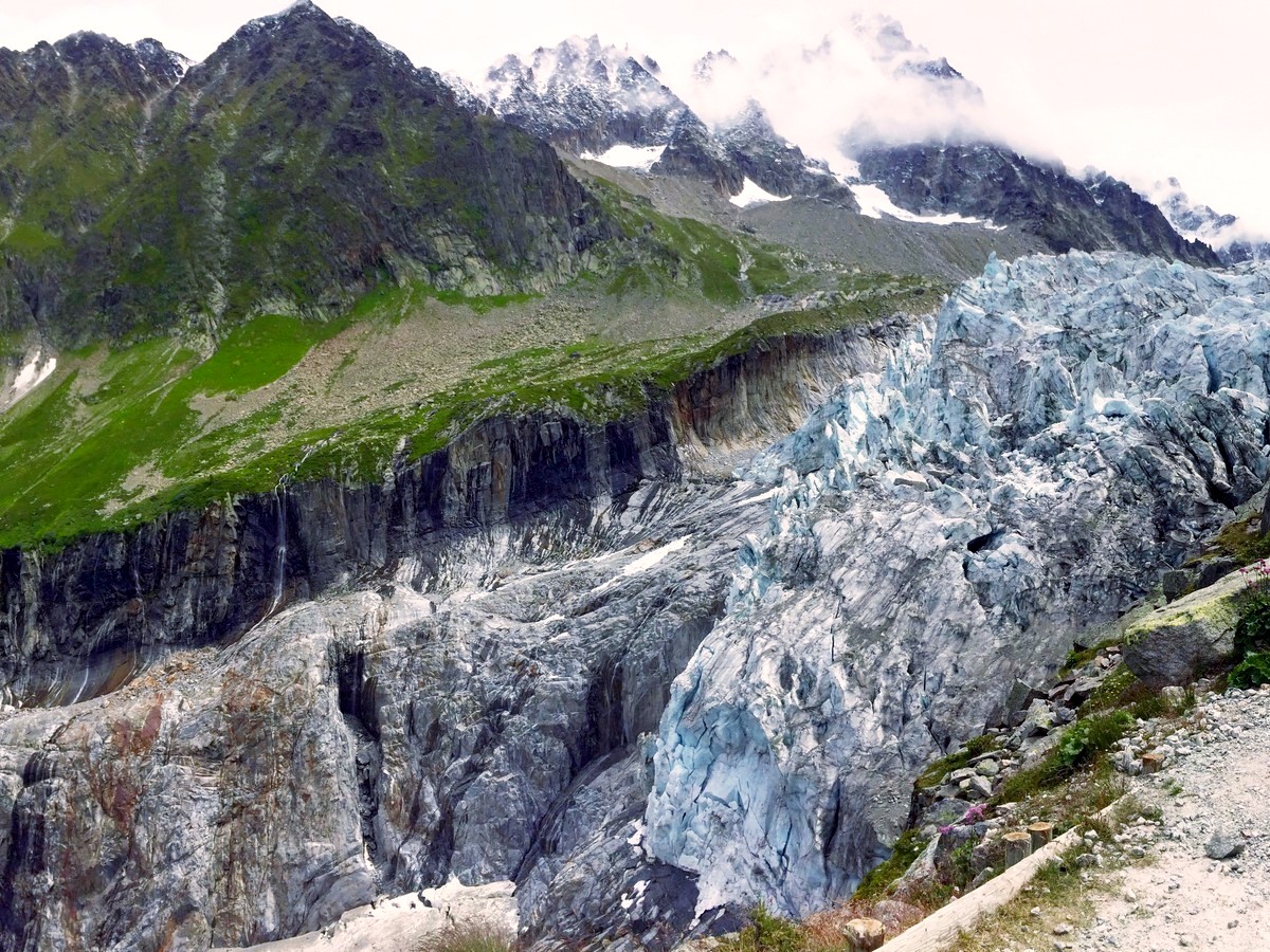Glacier d'Argentière trail in Chamonix