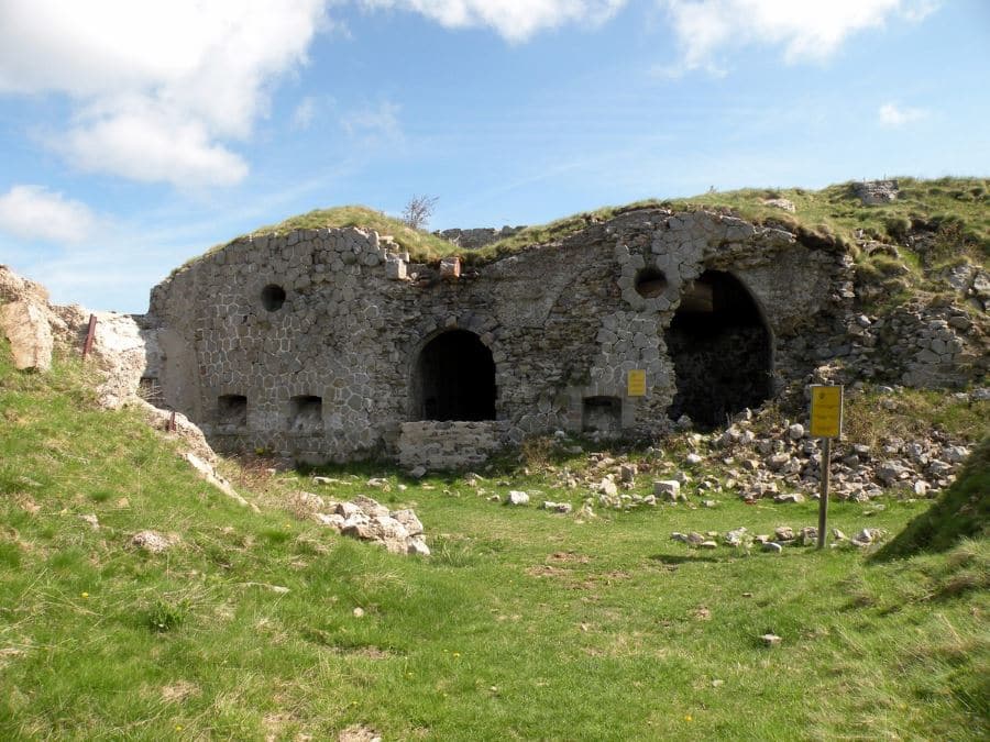 Milles-Fourches Fort entrance on the Authion Hike in Mercantour National Park, France