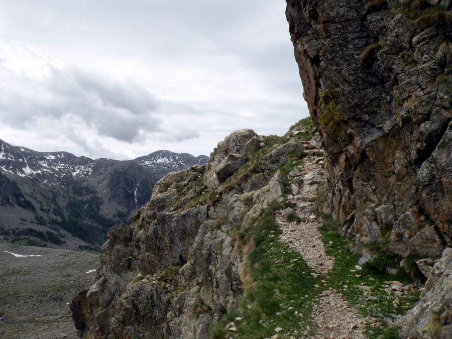 Pas des Ladres on the Col de Fenêtre Hike in Mercantour National Park, France