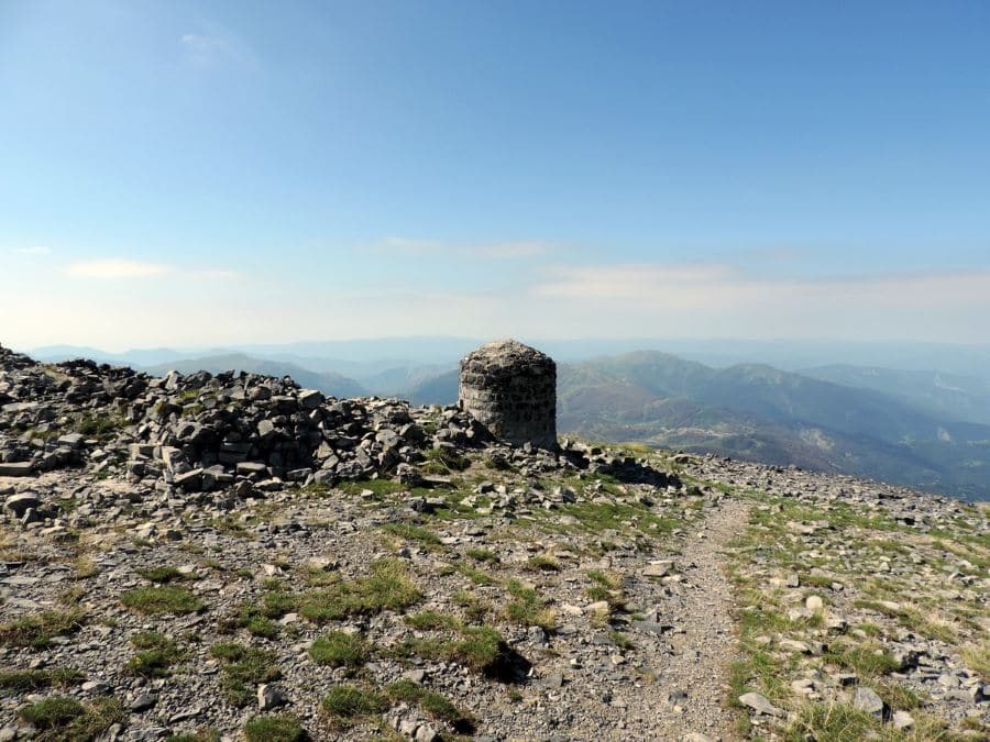 The military observatory on the Petit Mounier on the Le Mont Mounier Hike in Mercantour National Park, France