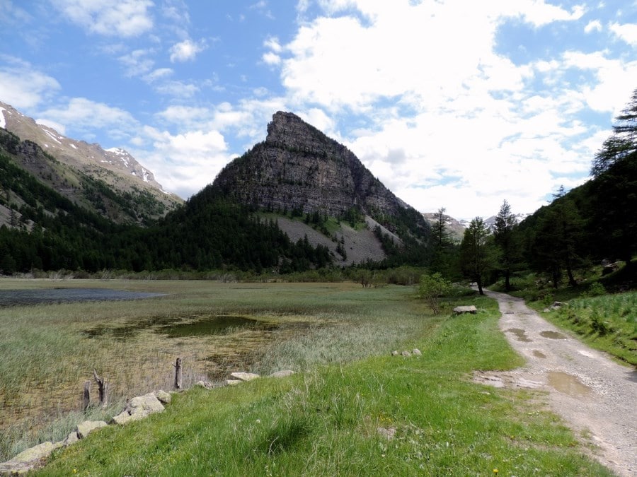 The Lac and the Tour des Sagnes on the Lac de Sagnes Hike in Mercantour National Park, France