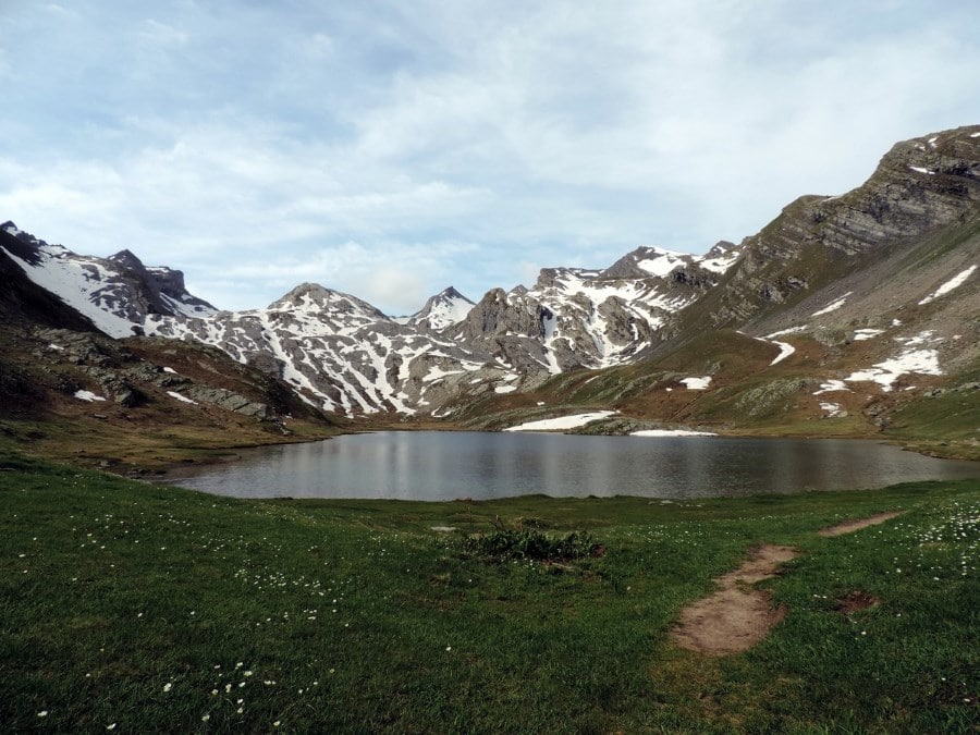 Lac de Lauzanier on the Lauzanier Hike in Mercantour National Park, France