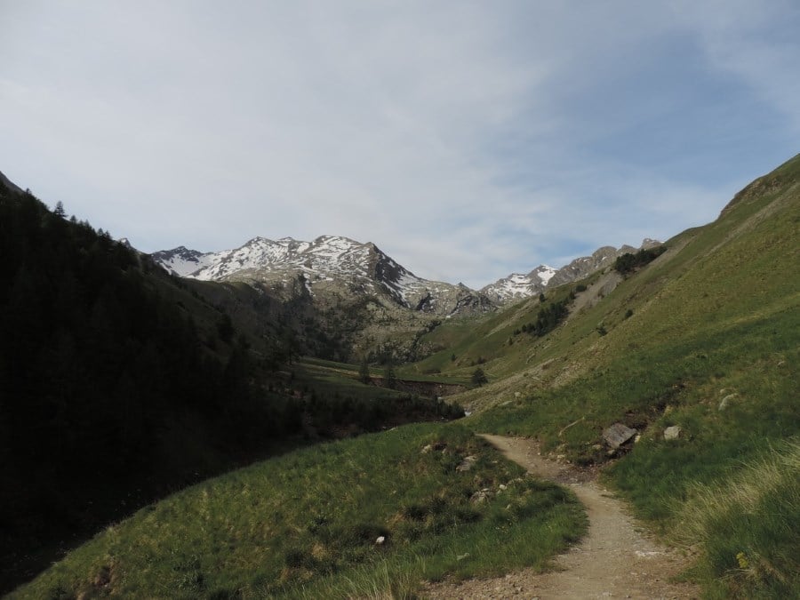 Trail upon the Lauzanier Hike in Mercantour National Park, France