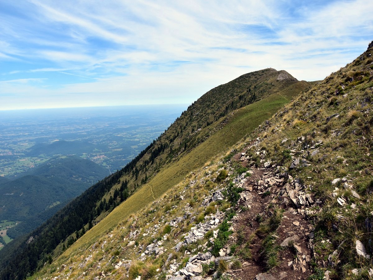 Ascent to the Pic de Cagire on the Cagire Loop Hike in French Pyrenees