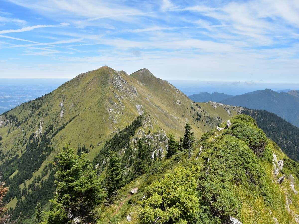 Sommet de Pique Poque and the Pic de Cagire from Sommet des Parets on the Cagire Loop Hike in French Pyrenees