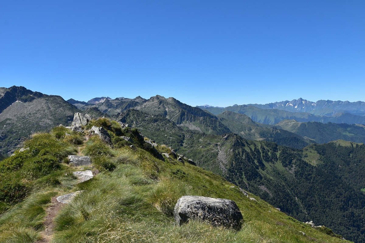 Looking west from the summit of the Pic des Planes