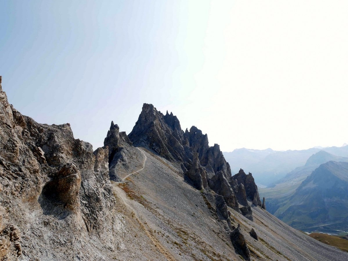 View to the north from the Aiguille Percée Hike in Vanoise National Park in France