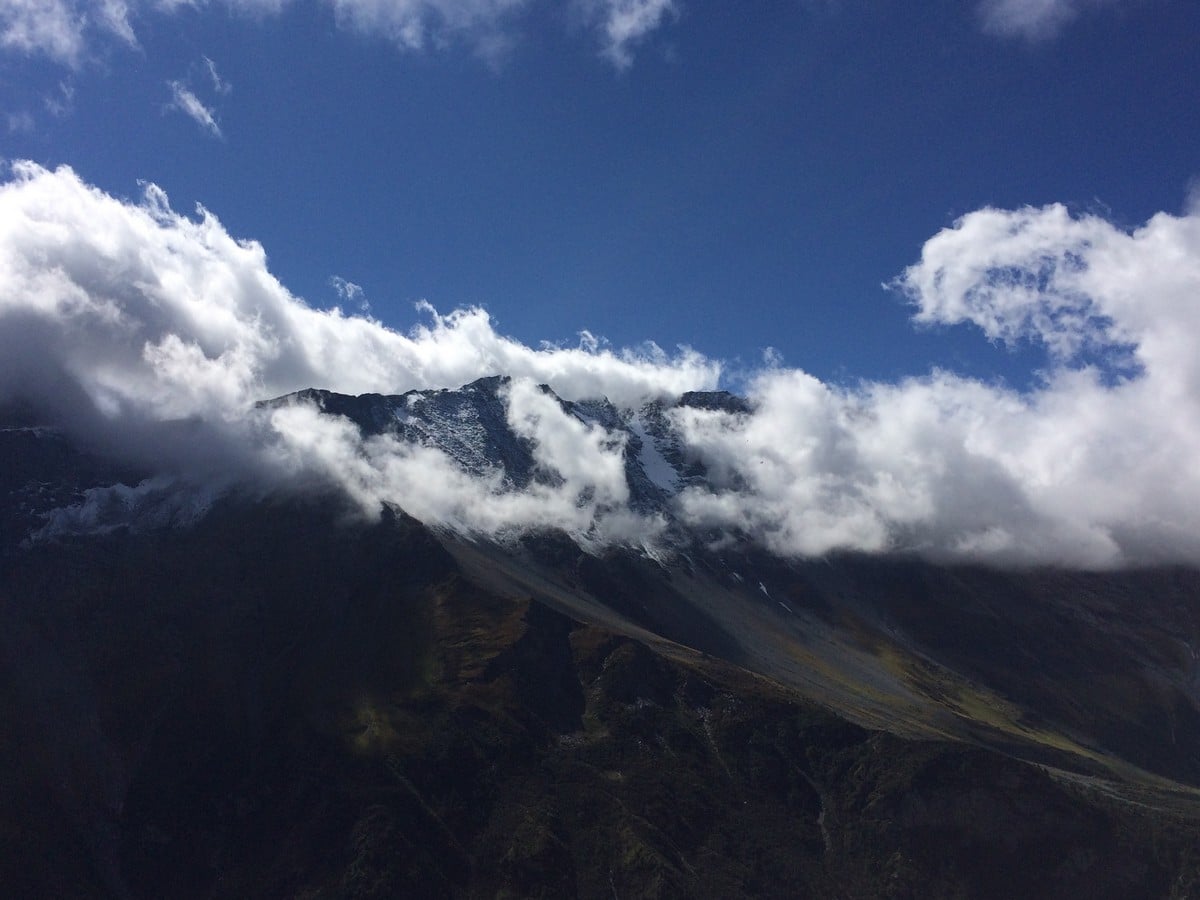 Landscape on the Refuge du Mont Pourri Hike in Vanoise National Park in France