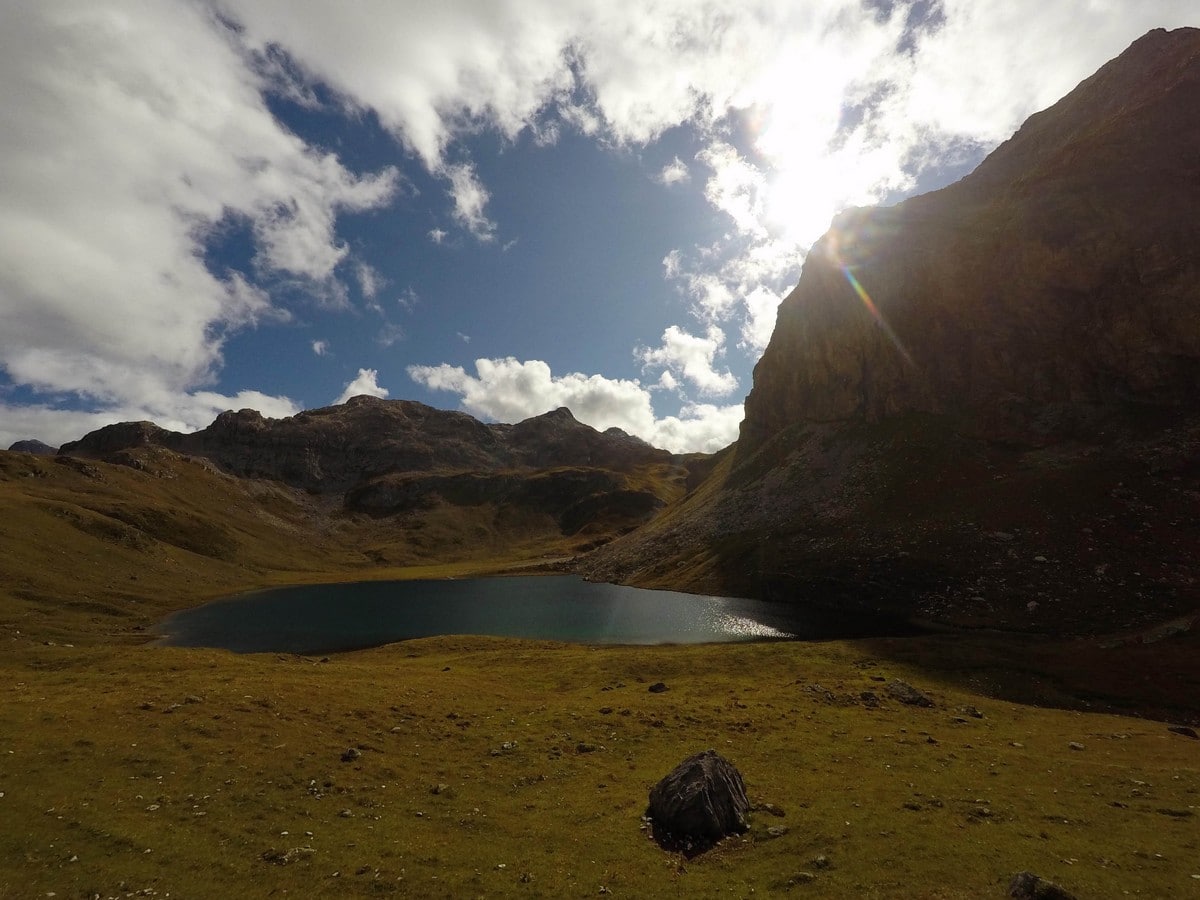 Lac de la Plagne on the Refuge du Mont Pourri Hike in Vanoise National Park in France