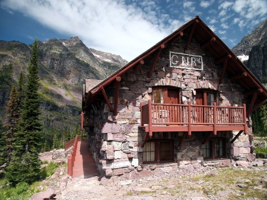 Sperry Chalet built by the Great Northern Railway in Glacier National Park