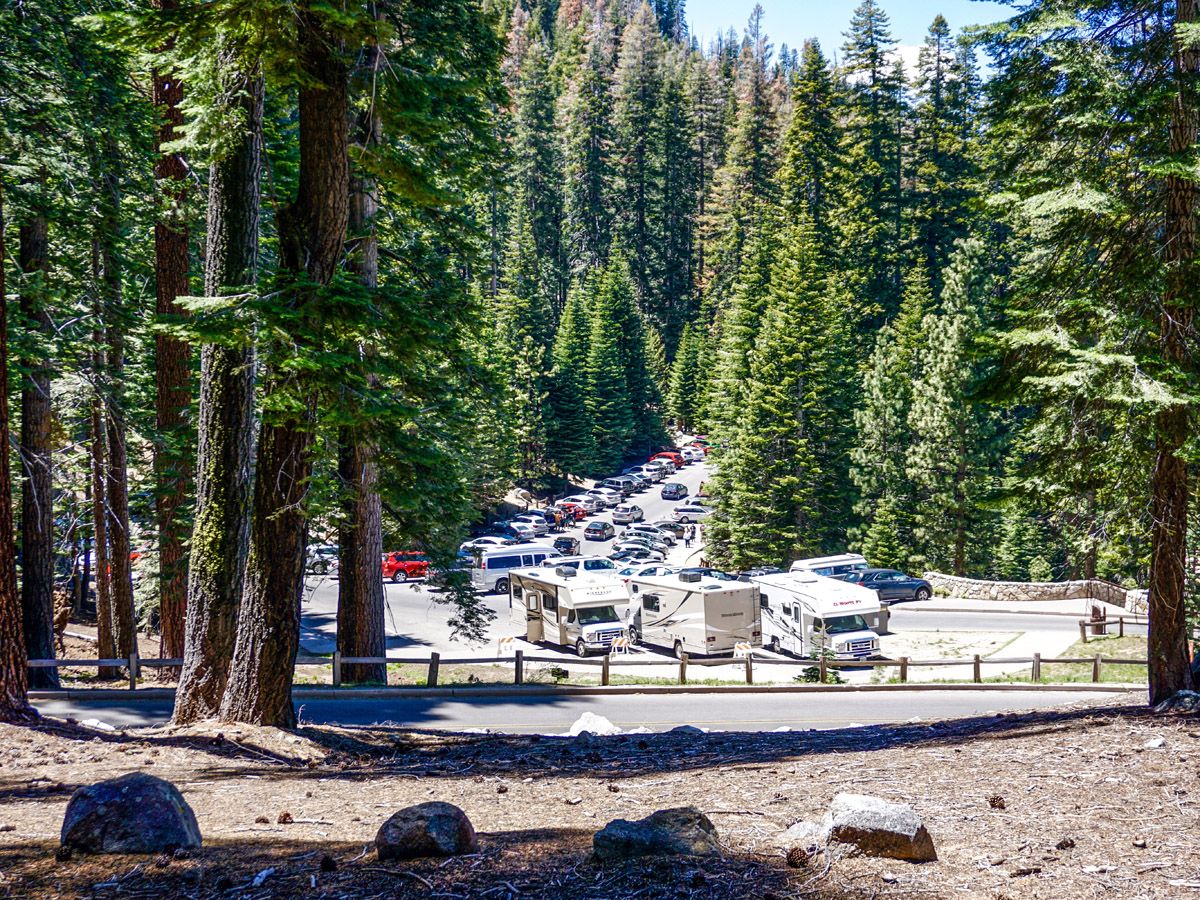 Parking at Sentinel Dome to Glacier Point Hike Yosemite