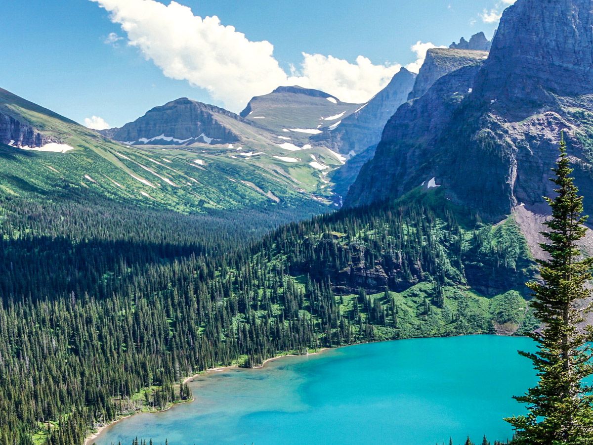 Grinnell Glacier Hike has some of the best Glacier National Park views