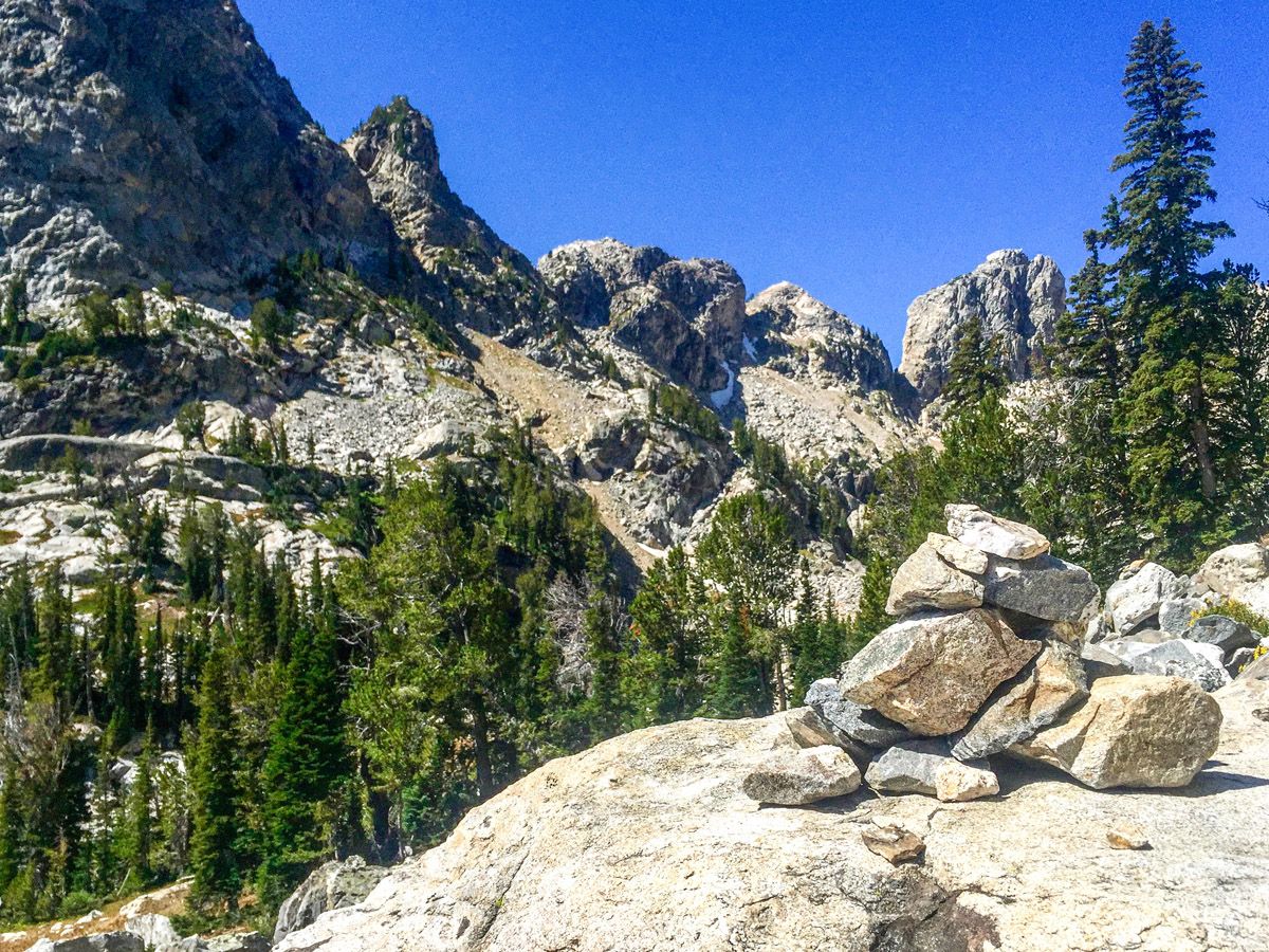 Mountains at Hanging Canyon Hike in Grand Teton National Park