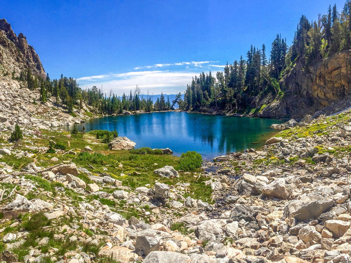 Tarn on Hanging Canyon Hike in Grand Teton National Park