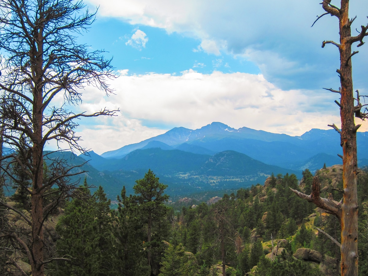Gem Lake and Balanced Rock hike in Rocky Mountain National Park has beautiful views