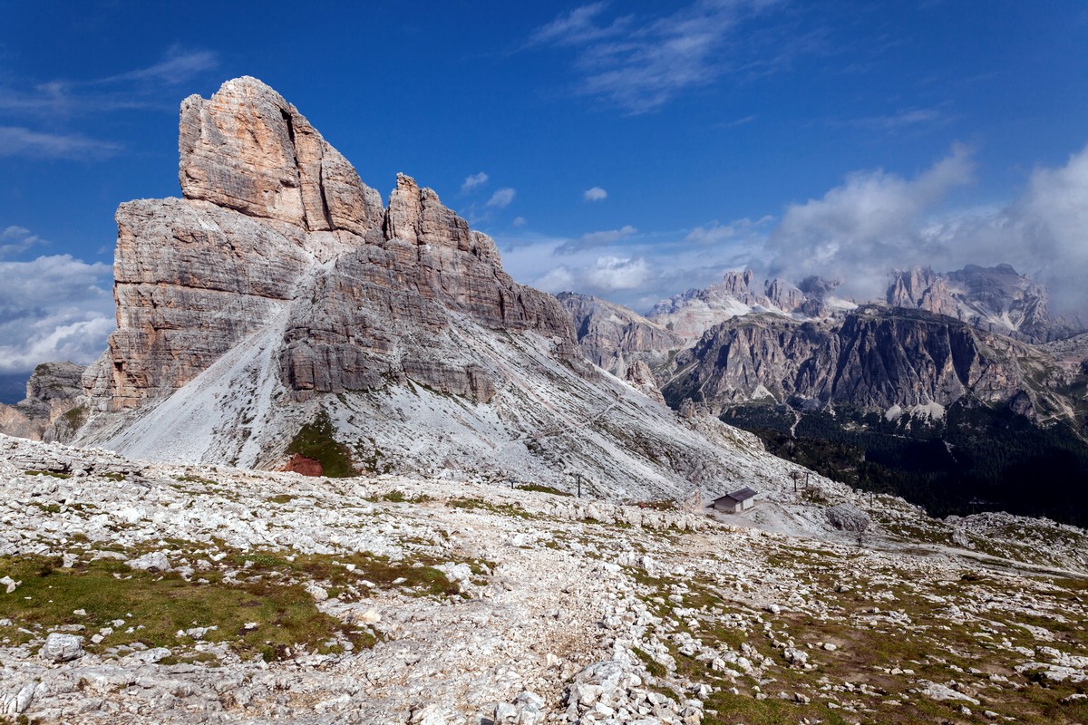 Mount Averau from the Nuvolau Hike in Dolomites, Italy