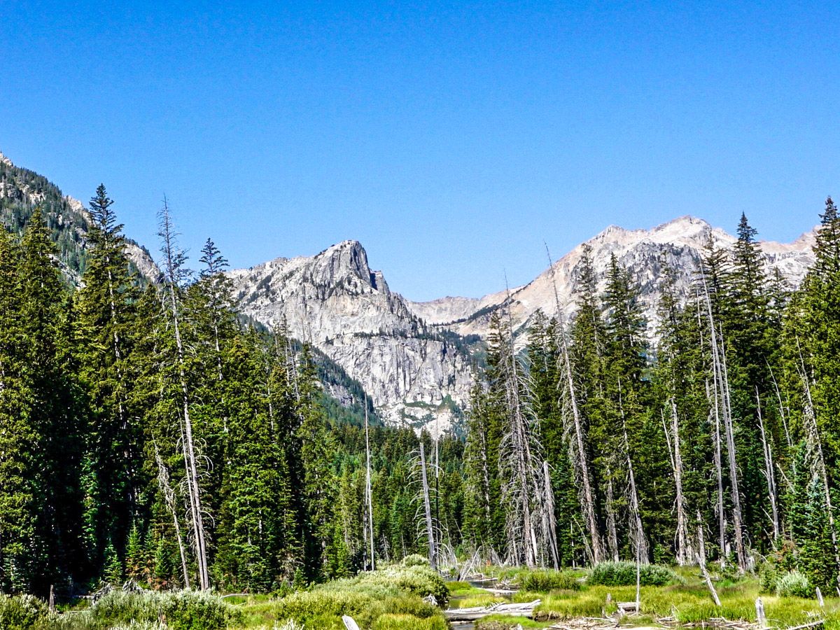 Mountain view at Inspiration Point Hike at Grand Teton National Park