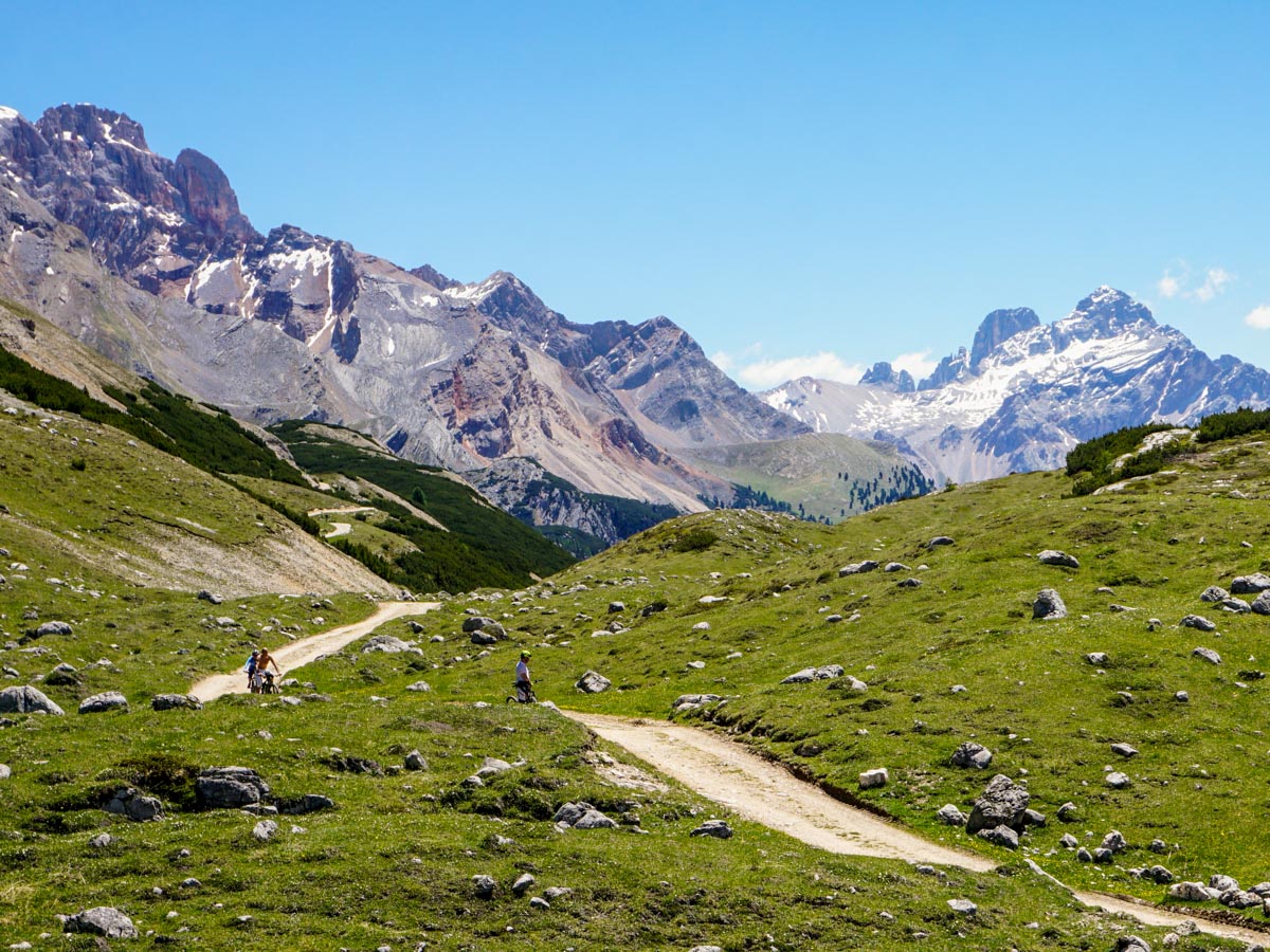 Stunning scenery on the Alpe di Sennes Hike in Dolomites, Italy