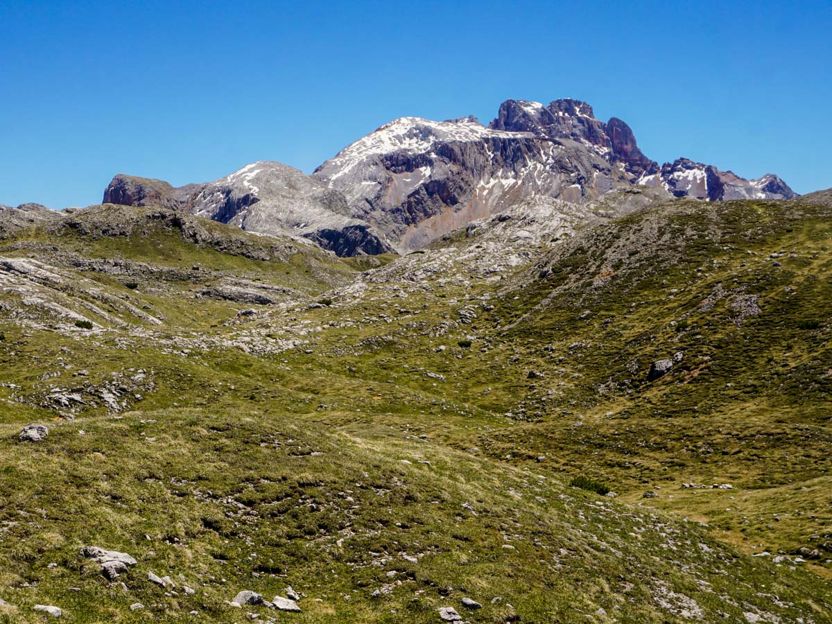 Alpine scenery from the Alpe di Sennes Hike in Dolomites, Italy