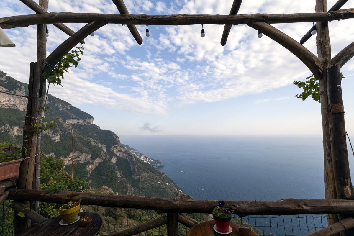 Balcony in Nocelle on the High Path of the Gods Hike in Amalfi Coast