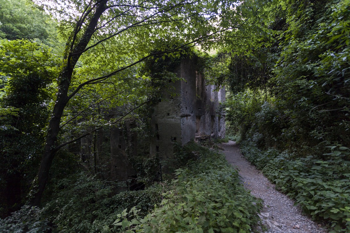 Ancient paper mill on the Valle dei Mulini Hike in Amalfi Coast, Italy