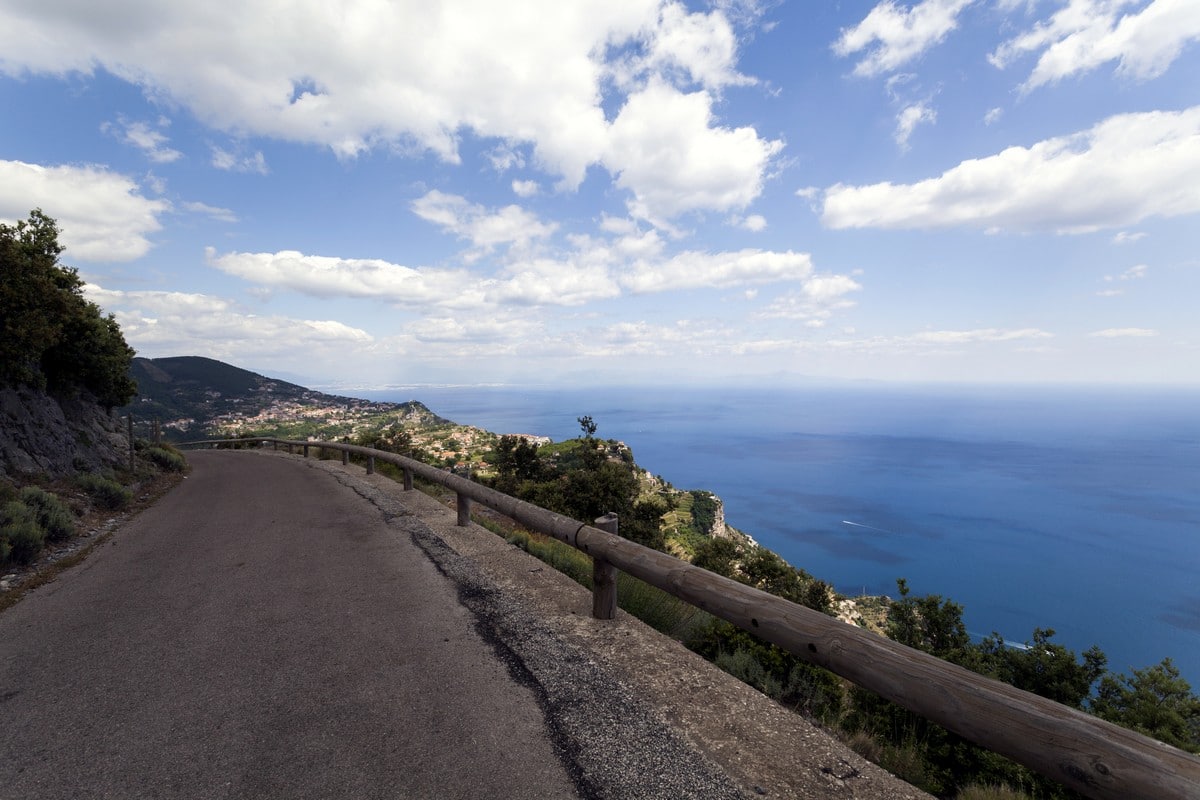 Amalfi coast and Cilento from the Circuit of Tre Calli Hike in Amalfi Coast, Italy