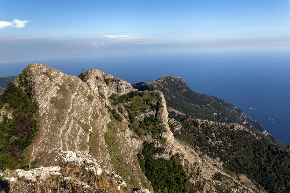 Views from the top of the Monte Molare Hike in Amalfi Coast, Italy
