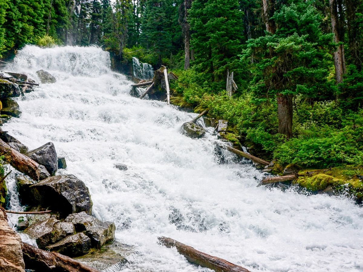 Falls at the Joffre Lakes Hike in Whistler, British Columbia