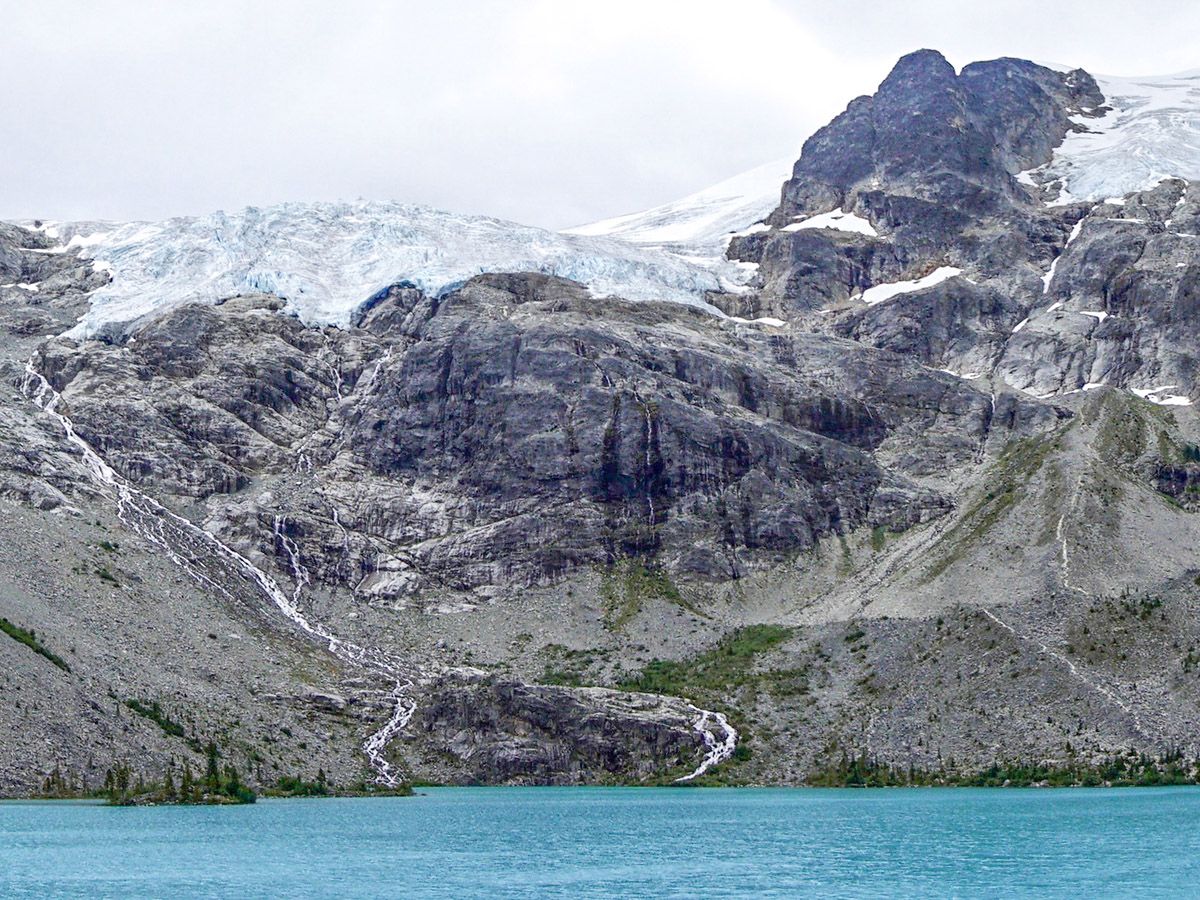 Lake views from the Joffre Lakes Hike in Whistler, British Columbia