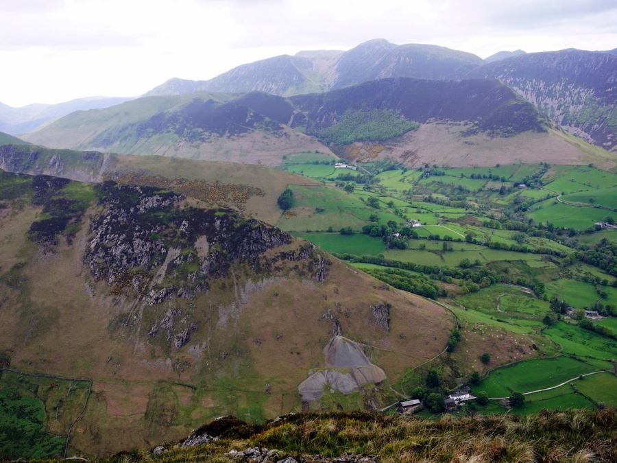 Beautiful views from the Newlands Horseshoe Hike in Lake District, England