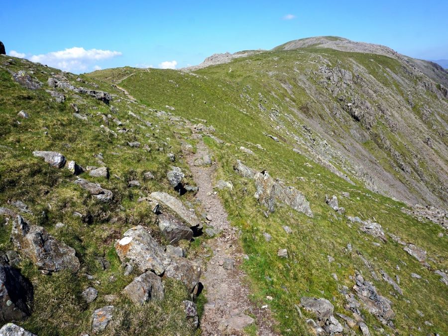 Trail to Red Pike on the Mosedale Horseshoe Hike in Lake District, England