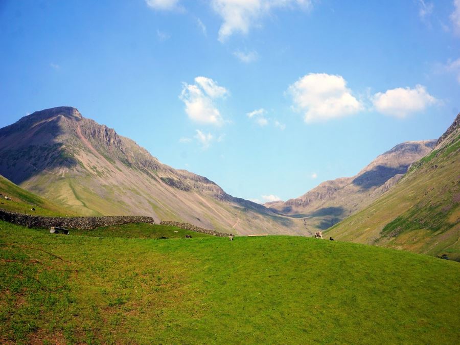 Valley views from the Mosedale Horseshoe walk in Lake District