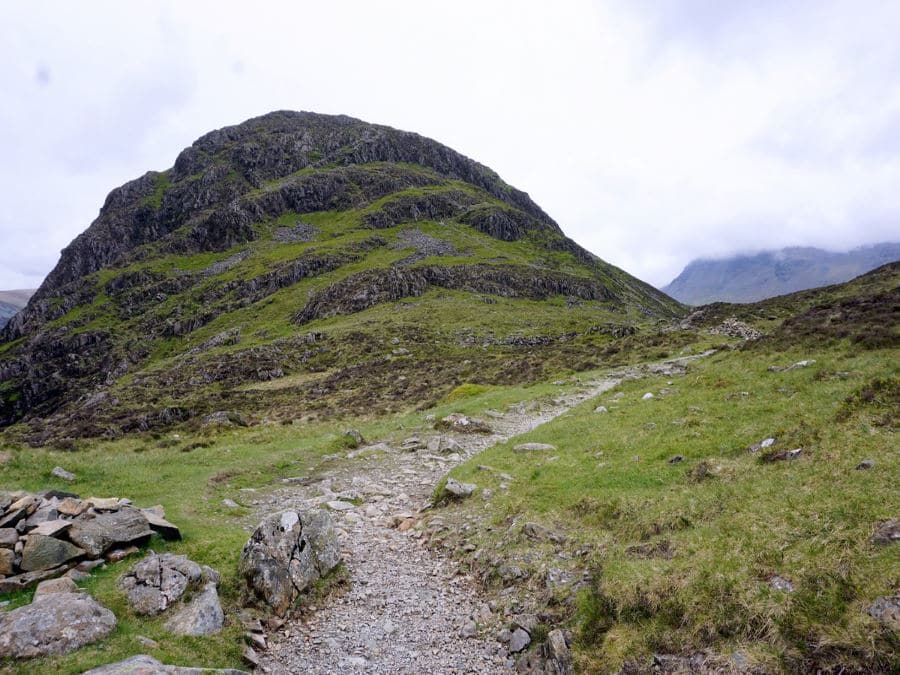 Ascending to Scarth Gap on the Haystacks Hike in Lake District, England