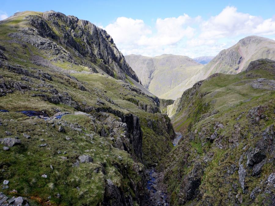 Beautiful steam on the Scafell Pike Hike in Lake District, England