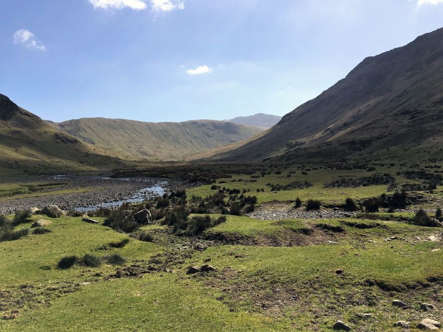 Langstrath Valley is a beautiful place to visit in Cumbria, England