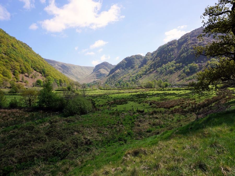 Views from the Langstrath Valley Hike in Lake District, England