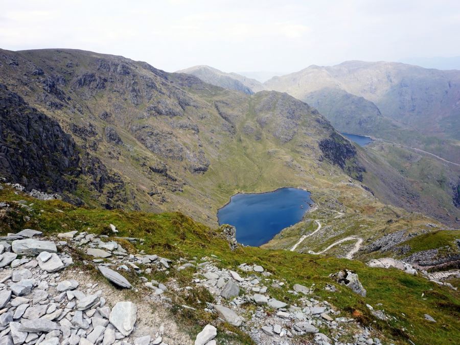 Looking at the Tarns on the Old Man of Coniston Circuit